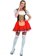 Red Beer Girl Costume - Womens Oktoberfest Costumes